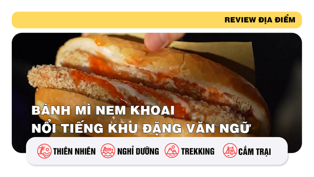 Bánh mì nem khoai nổi tiếng khu Đặng Văn Ngữ
