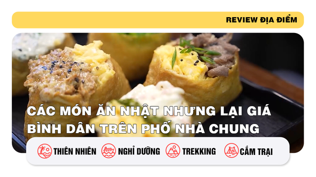 Các món ăn Nhật nhưng lại giá bình dân trên phố Nhà Chung