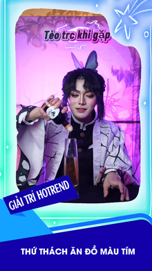 Thứ thách ăn đồ màu tím