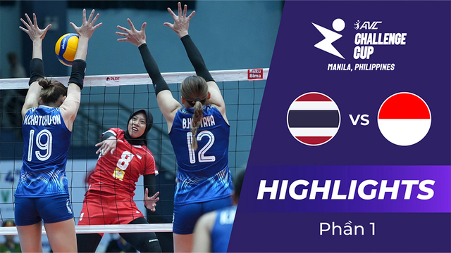 Highlights - Thái Lan vs Indonesia - Tuần 2 - Giải bóng chuyền nữ SEA VLeague 2024 - Phần 1