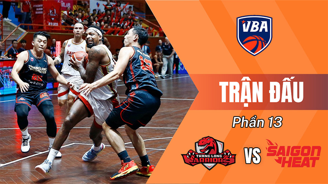 Trận đấu - Thang Long Warriors vs Saigon Heat - Giải bóng rổ VBA 2018 - Phần 13