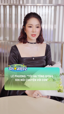 Lê Phương- 'Tôi hạ tông giọng khi nói chuyện với con'
