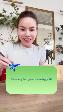 Bữa sáng đơn giản của Hồ Ngọc Hà