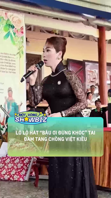 Lộ Lộ hát 'Bậu ơi đừng khóc' tiễn chồng Việt kiều