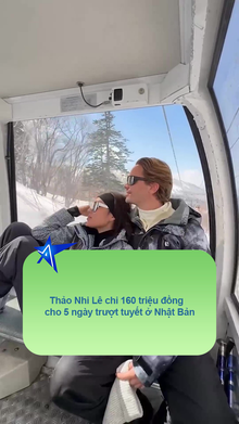 Thảo Nhi Lê chi 160 triệu đồng cho 5 ngày trượt tuyết ở Nhật Bản