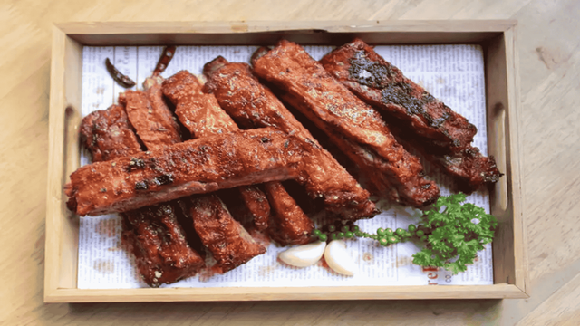 Sườn trâu nướng – Thơm lừng vị than hồng