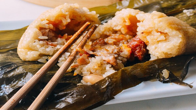 Hấp dẫn bánh zongzi Trung Quốc