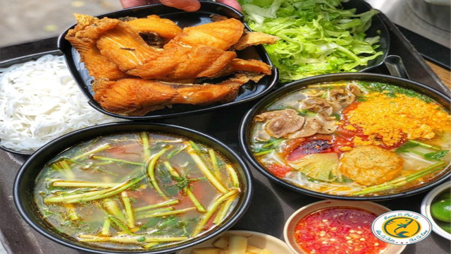 Bún Cá Chấm Giòn Rụm