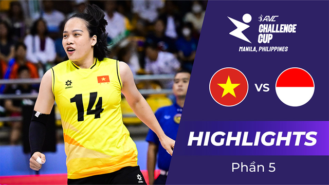 Highlights - Việt Nam vs Indonesia - Tuần 2 - Giải bóng chuyền nữ SEA VLeague 2024 - Phần 5