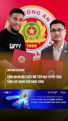 Công an Hà Nội chiêu mộ tiền đạo Togo