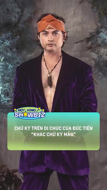 Chữ ký trên di chúc của Đức Tiến 'khác chữ ký mẫu'