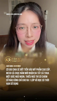 Cô gái chia sẻ đốt tiền vào mỹ phẩm cao cấp Meso