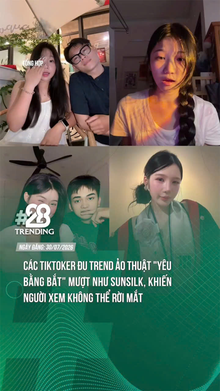 Các tiktoker đu trend ảo thuật " yêu bằng bắt "