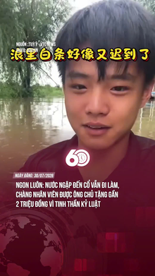 Nước ngập đến cổ vẫn đi làm