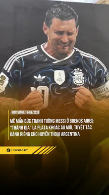 Mê mẩn bức tranh tường Messi ở Buenos Aires