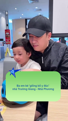 Ba em bé 'giống bố y đúc' nhà Trường Giang - Nhã Phương